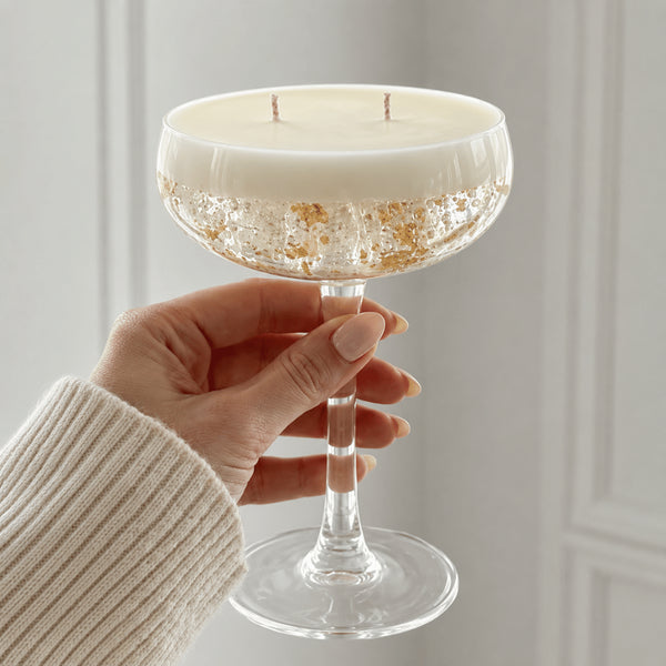 Zelf Champagne Kaarsen Maken | Candle Guapà | Incl. Smeltkan + 2 Glazen 🥂