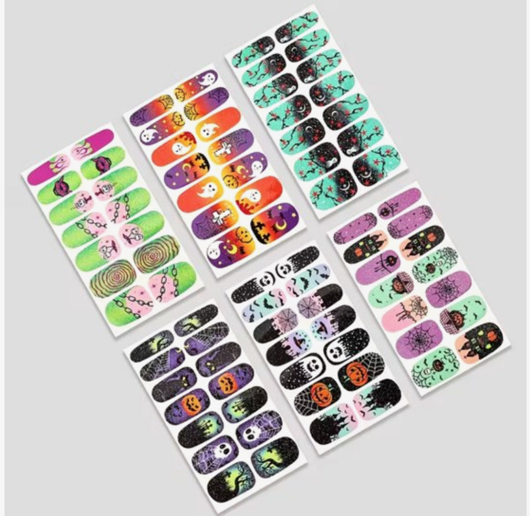 GUAPÀ® Nagelstickers & Nail wraps 6 stuks | Halloween Stickers