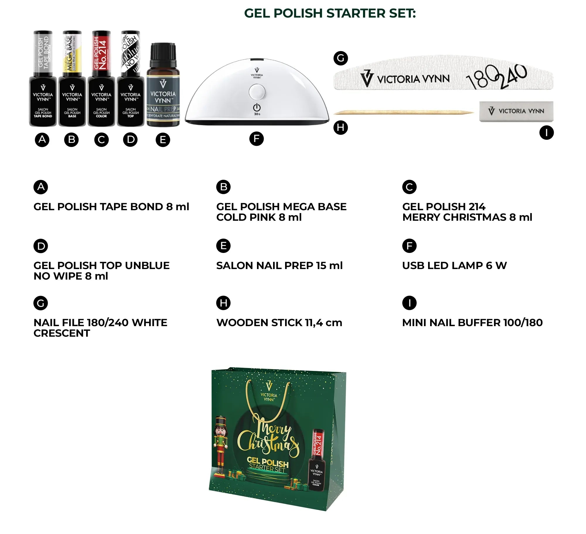 Victoria Vynn Salon gellak starterspakket in kerstverpakking | Gel Polish Nr 214