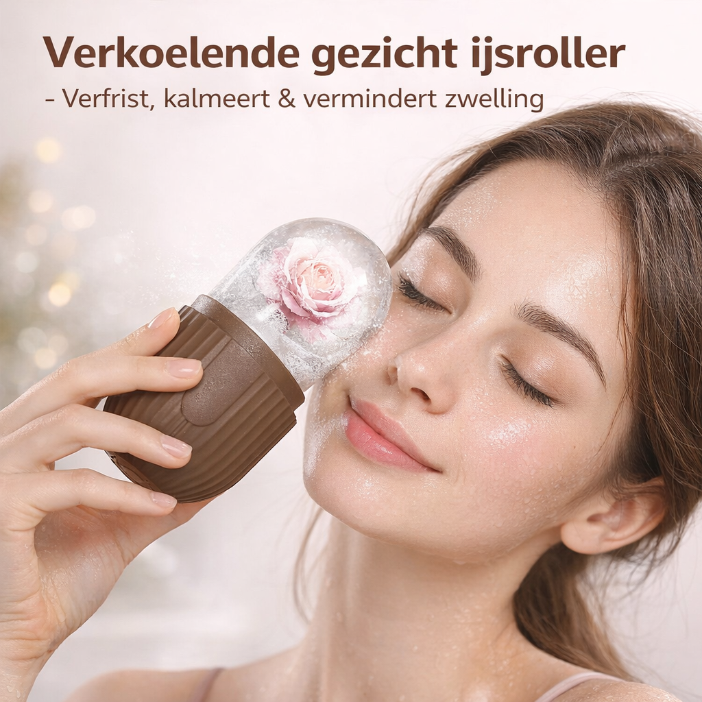 Gezicht ijs roller Brown | Ice Roller | Gezichtroller | ijs contouren | Face Icing
