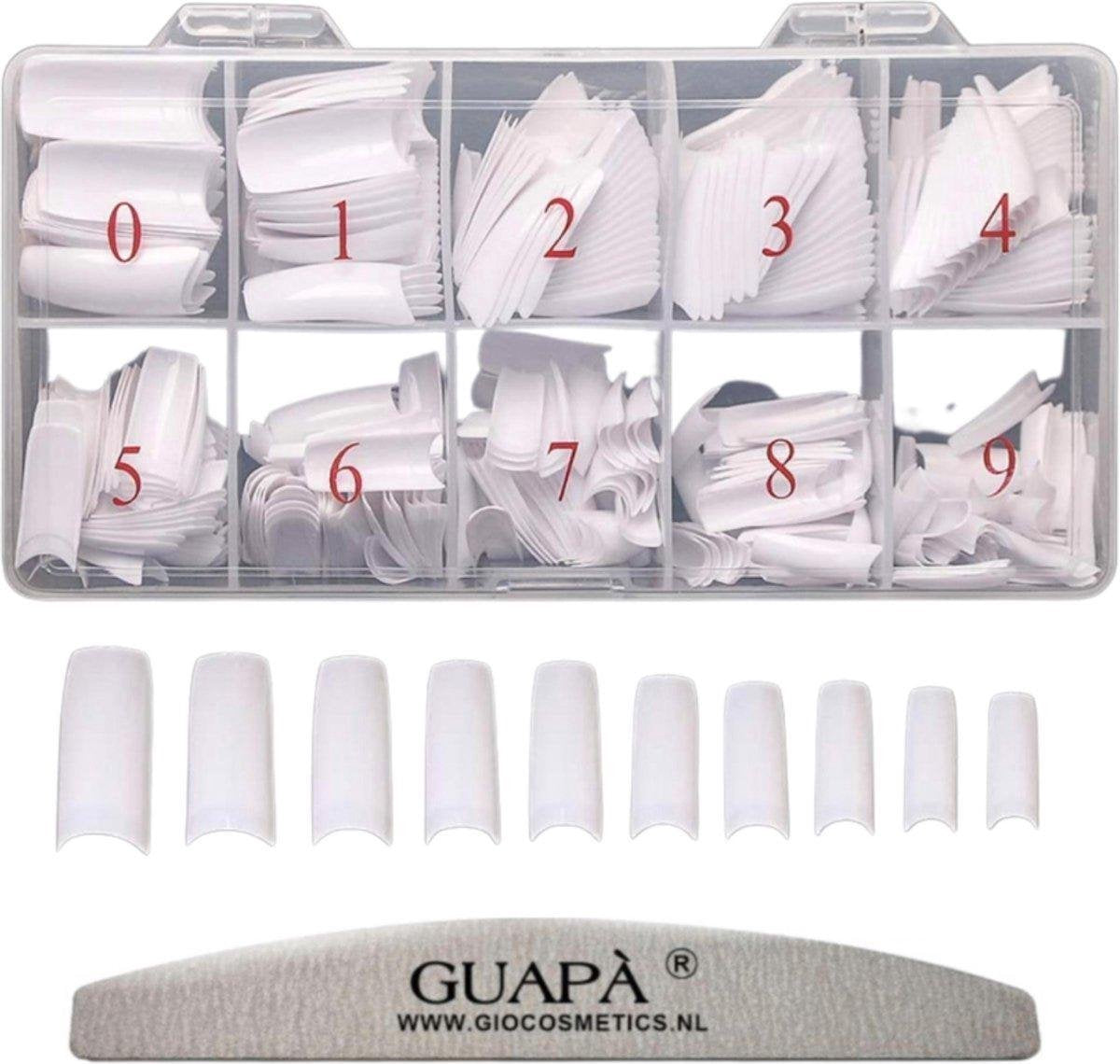 GUAPÀ® Kunstnagel Tips Voordeelset 500 stuks | Wit