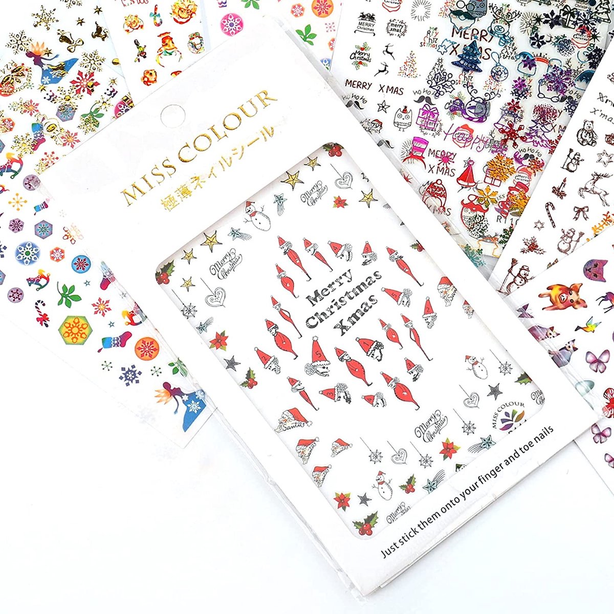 GUAPÀ® Nagelstickers Kerst 12 vellentjes