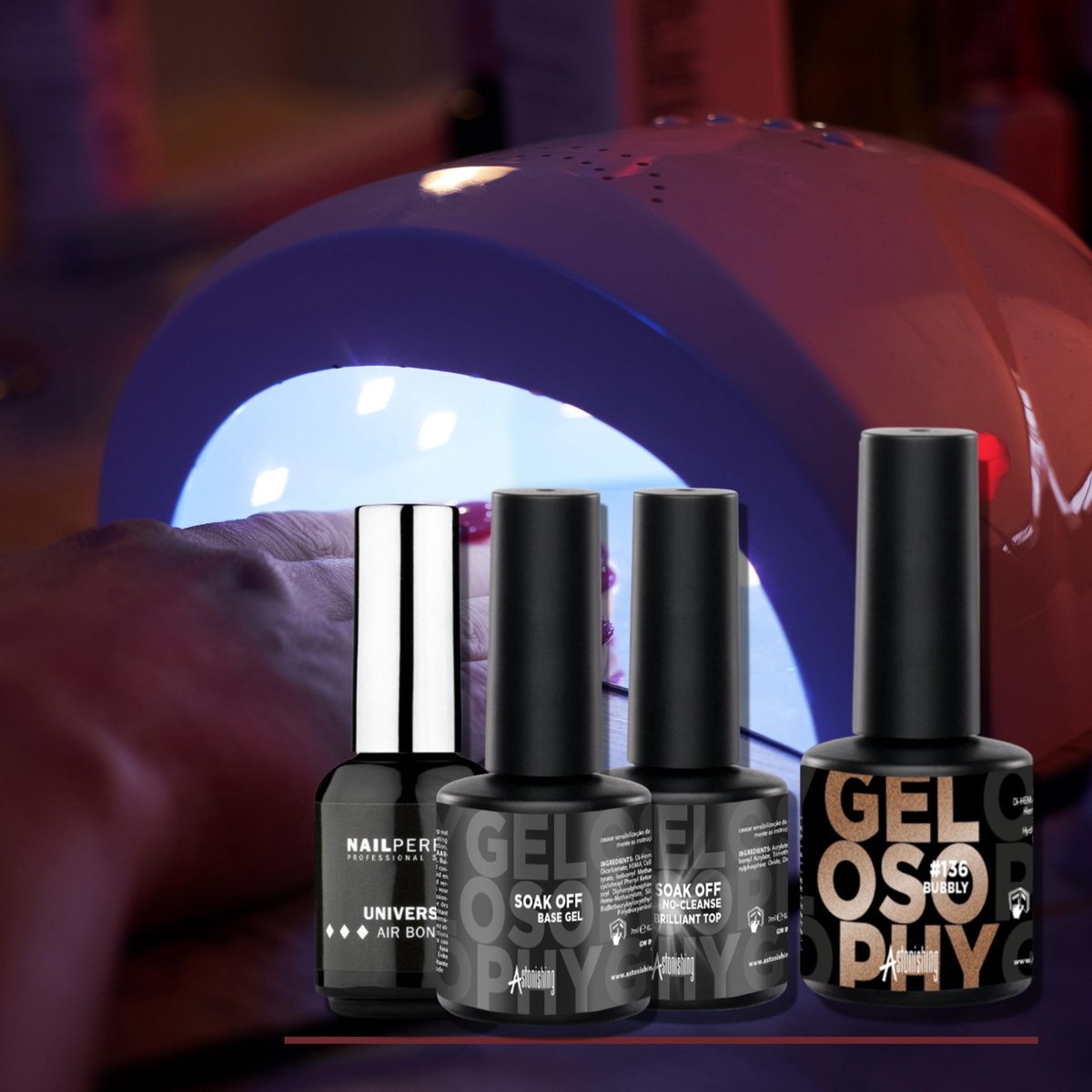 GUAPÀ® Gellak Starterspakket met Led Lamp | Gellak Goud
