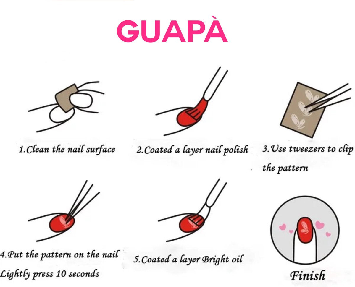 GUAPÀ® Nail Art Stickers | 30 vellen