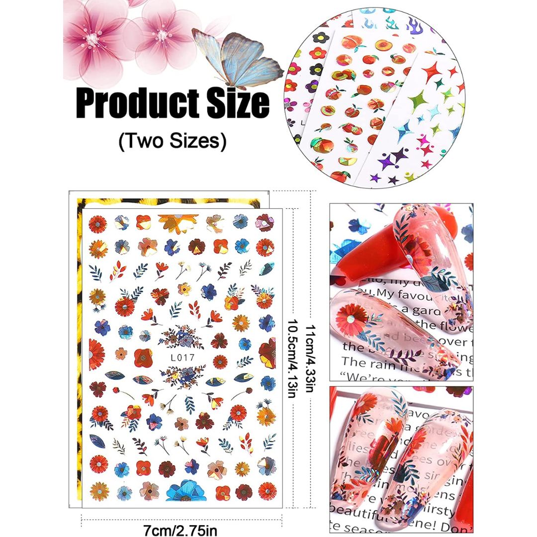 GUAPÀ® Nagelstickers Diverse Patroontjes | 12 Sheets