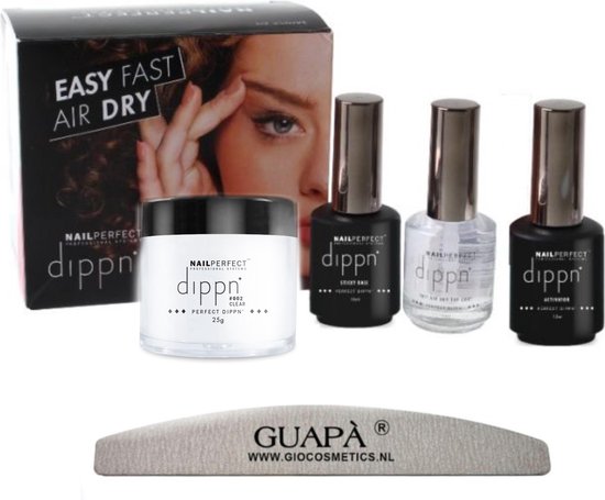 Nail Perfect Acryl Nagels Dip Poeder Starterskit | Clear