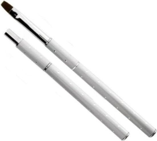 GUAPÀ® Gel Penseel Nylon haar | Wit Nr 8