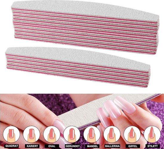 10 professionele moon vijlen 100/180 - Gio Cosmetics