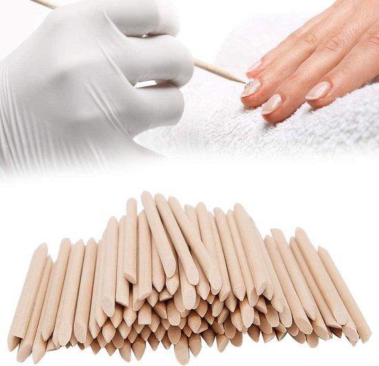 GUAPÀ - Nagelriemverzorging Bokkenpootjes & Cuticle duwer van Hout - 25 Stuks - Gio Cosmetics