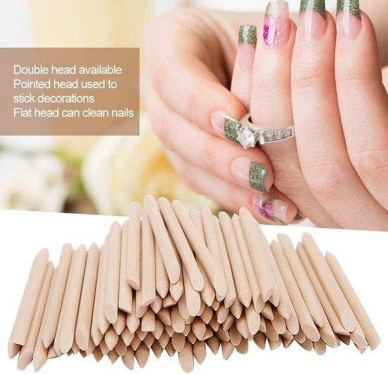 GUAPÀ - Nagelriemverzorging Bokkenpootjes & Cuticle duwer van Hout - 50 Stuks - Gio Cosmetics