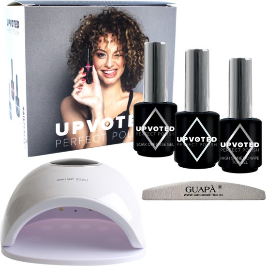 UPVOTED Gellak Starterspakket incl Nagellamp UV / LED | Blauw