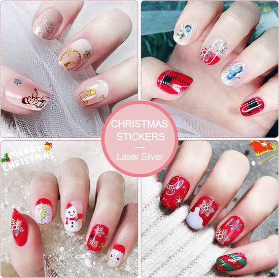 GUAPÀ® Nagelstickers Kerst 12 vellentjes