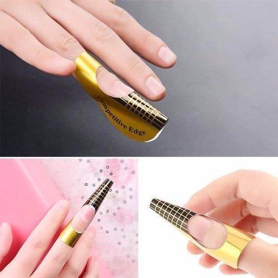 Acryl Sjablonen Goud - 50 stuks - Gio Cosmetics