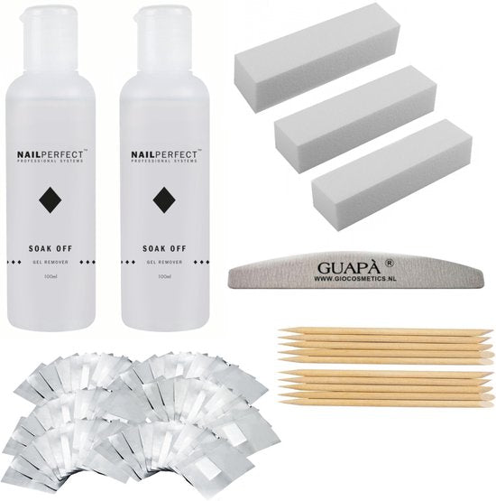 GUAPÀ® Gellak Nagel Verwijderaar Deluxury Kit | 2 x 100 ml