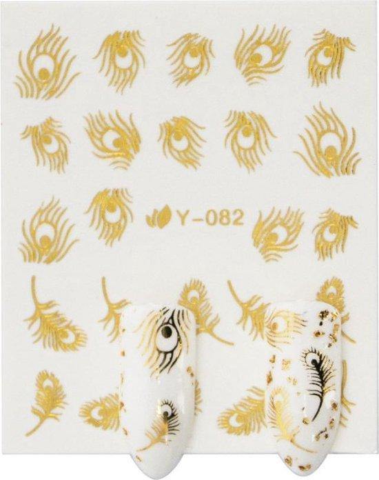 GUAPÀ - Nail Art Nagel Sjabloon Stickers 30 vellen - Zelfklevende Nagelstickers & Nageldecoratie 3D Goud en Zilver - Gio Cosmetics