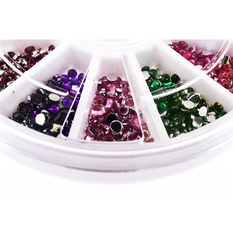 GUAPÀ - Nail Art Rhinestones & Nagel Glitters - Multi Color Wheel - Gio Cosmetics