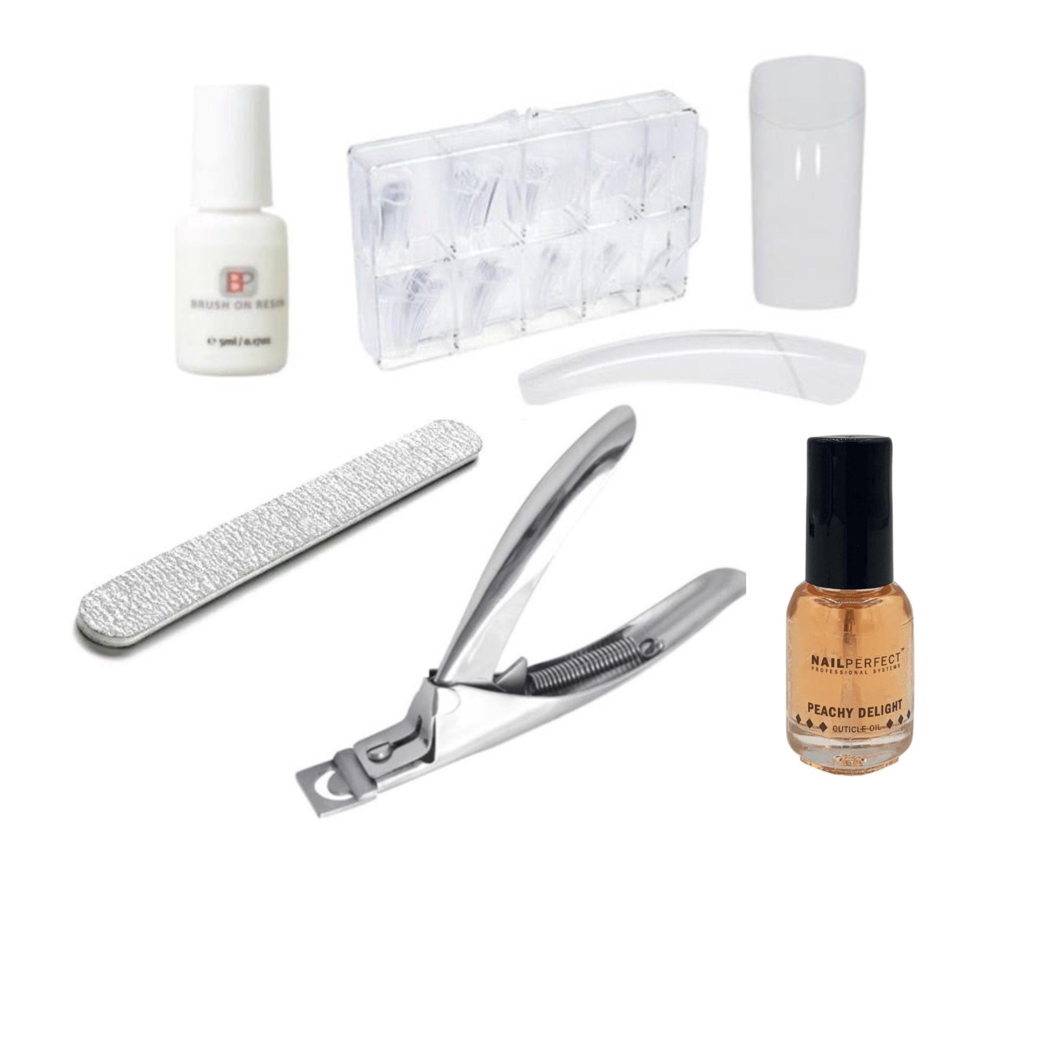 Kunstnagel Voordeelset Transparant + 5ml nagelriem olie & Nagelvijl - Gio Cosmetics