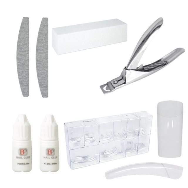 Kunstnagels Complete Set Deluxe - Transparant 500 stuks - Gio Cosmetics