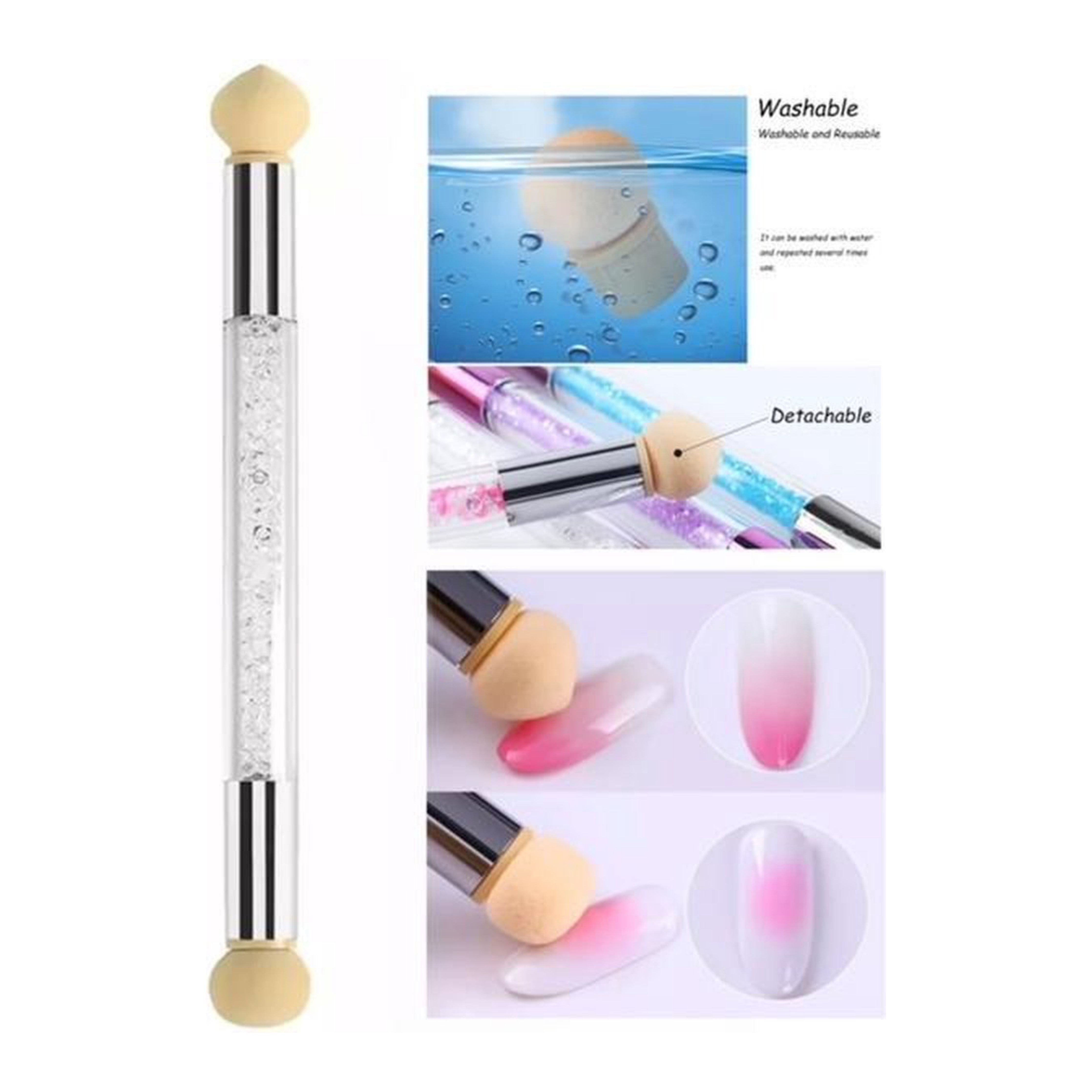 GUAPÀ® Nail Art Blooming Spons & Stempel Penseel | Crystal White