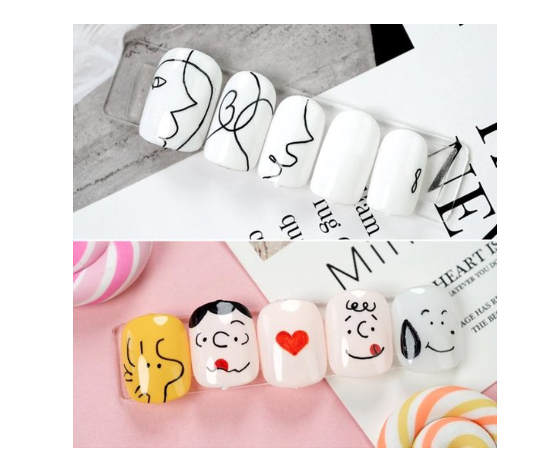 Nail Art Graffiti Penseel Zwart - Gio Cosmetics