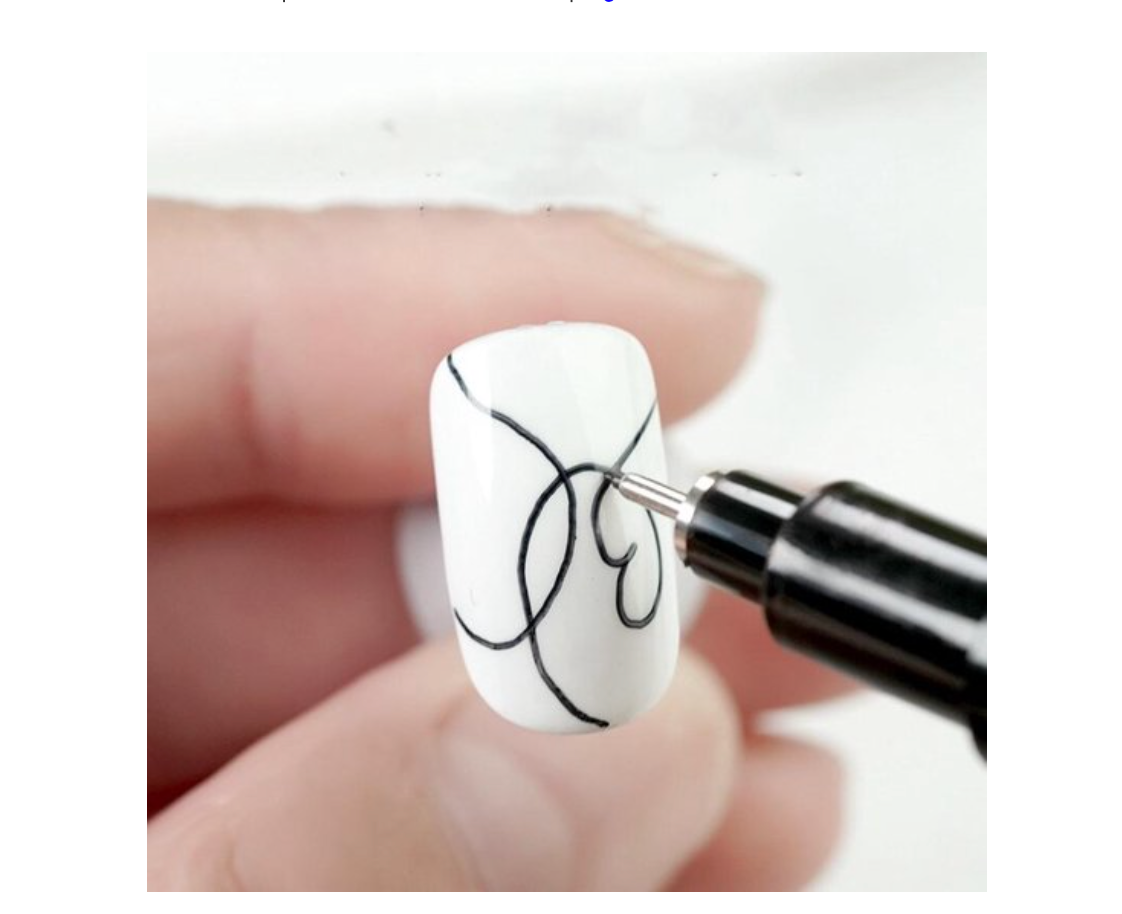 Nail Art Graffiti Penseel Zwart - Gio Cosmetics