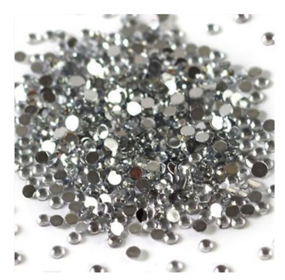 GUAPÀ - Nail Art Rhinestones & Nagel Glitters - Zilver Color Wheel - Gio Cosmetics