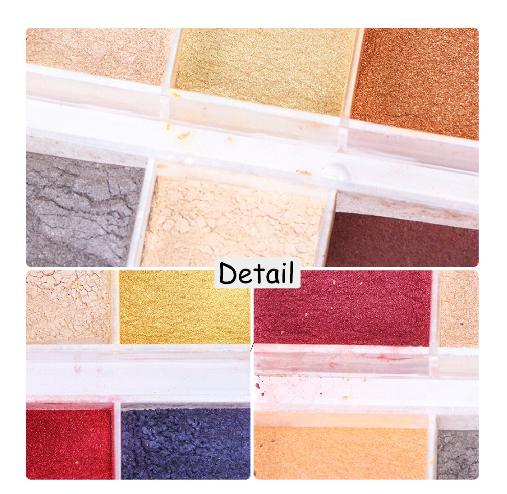 GUAPÀ - Nagel Cat Eye Nail Art Glitter Poeder - Diverse Kleuren - 12 stuks - Gio Cosmetics