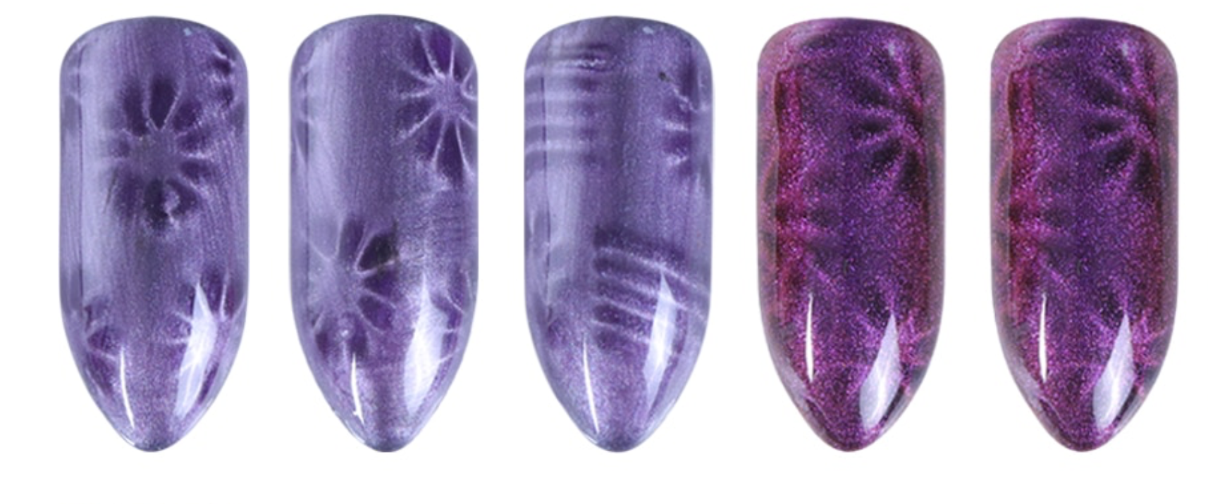 GUAPÀ - Nagel Cat Eye Nail Art Glitter Poeder - Diverse Kleuren - 12 stuks - Gio Cosmetics