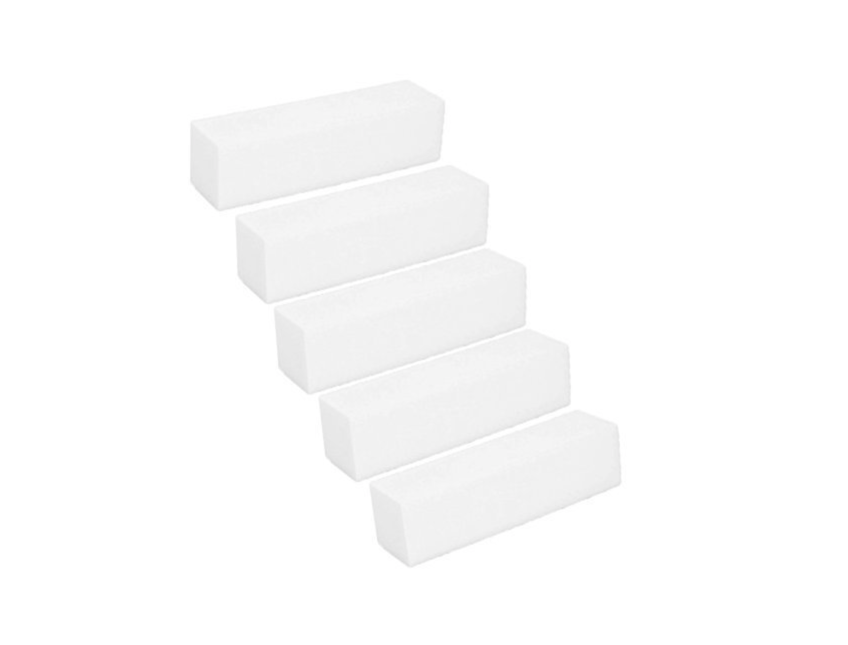 GUAPÀ - Nagelvijl / Blokvijl Wit - Nagel Voorbereiding & Polijsten - High Quality - 5 stuks - Gio Cosmetics