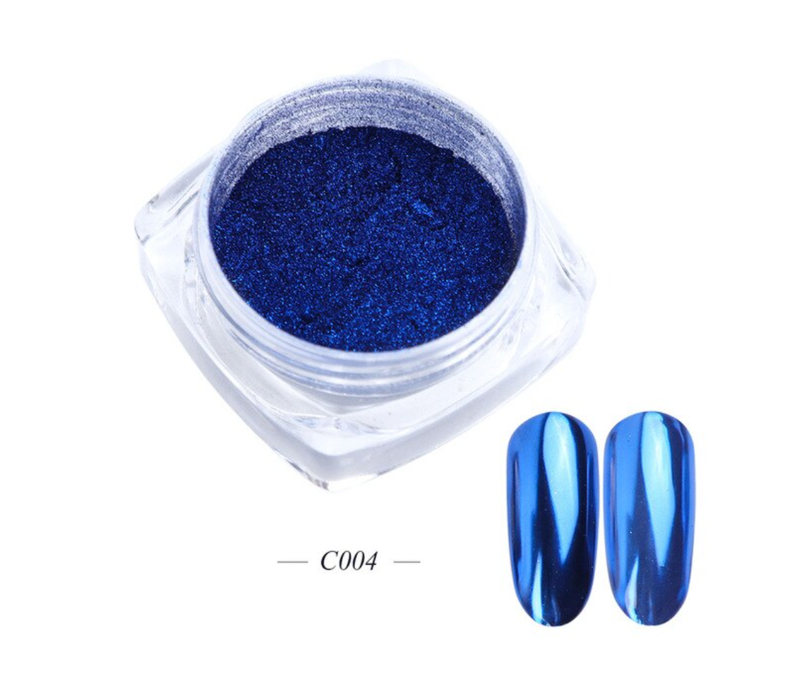 GUAPÀ - Holografische Glitter Poeder Set - Paars & Blauw & Groen - Chrome Nails - 3 stuks - Gio Cosmetics