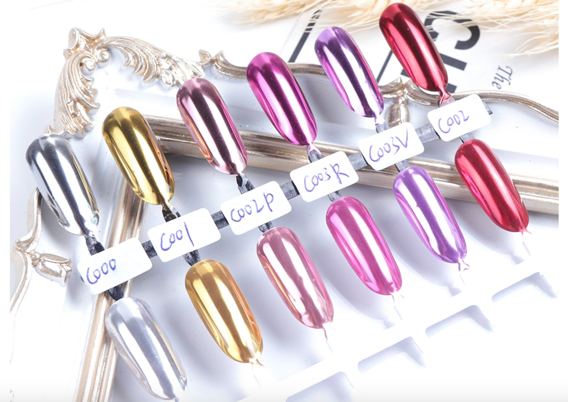 GUAPÀ - Holografische Glitter Poeder - Rosé - Chrome Nails - 1 stuk - Gio Cosmetics