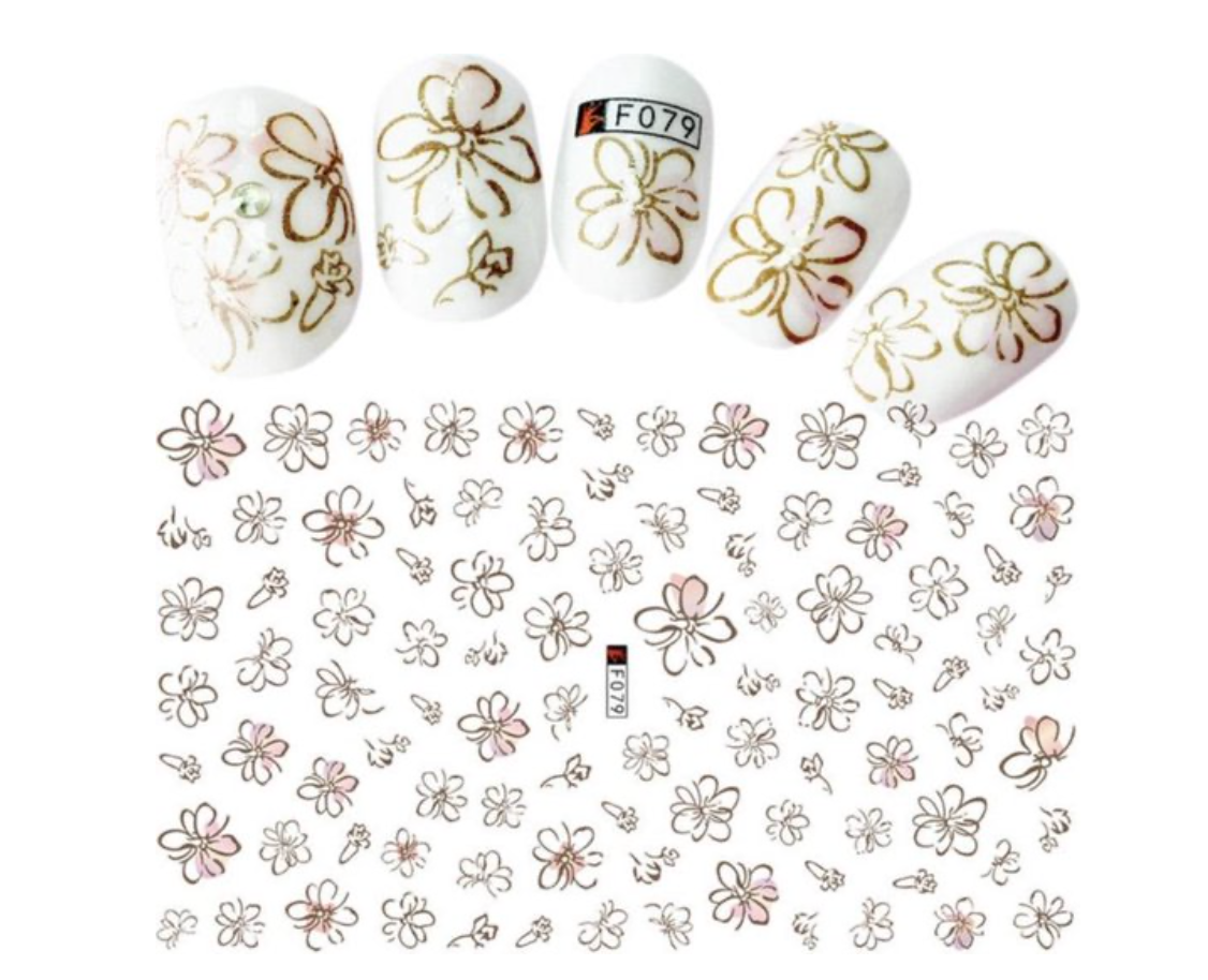 GUAPÀ - Nail Art 3D Nagel Stickers Set - Nagel Decoratie & Versiering Folie - 6 Sticker Vellen - Gio Cosmetics