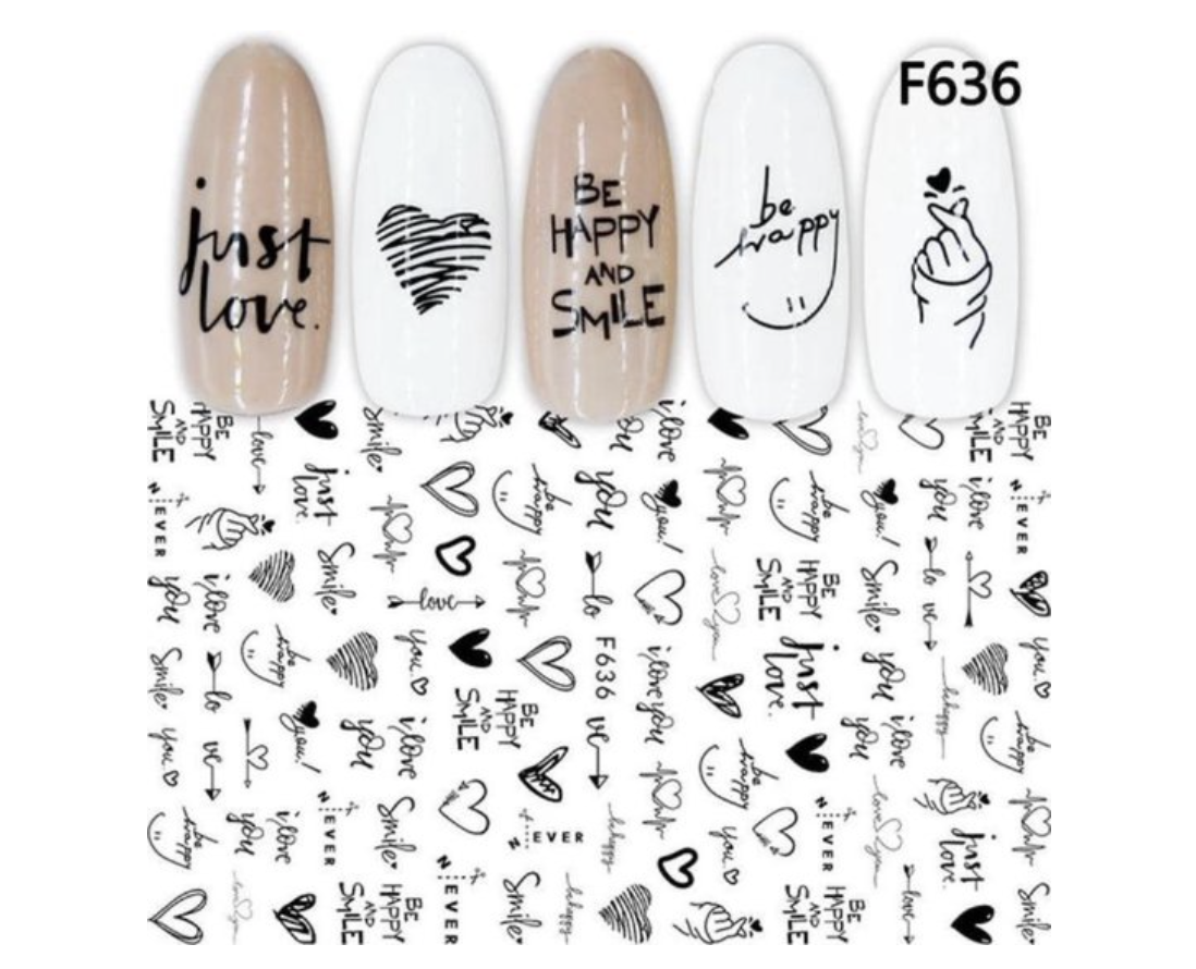 GUAPÀ - Nail Art 3D Nagel Stickers Set - Nagel Decoratie & Versiering Folie - 6 Sticker Vellen - Gio Cosmetics