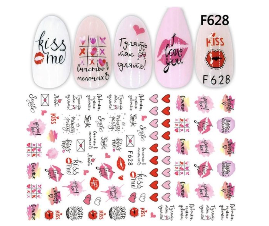 GUAPÀ - Nail Art 3D Nagel Stickers Set - Nagel Decoratie & Versiering Folie - 6 Sticker Vellen - Gio Cosmetics