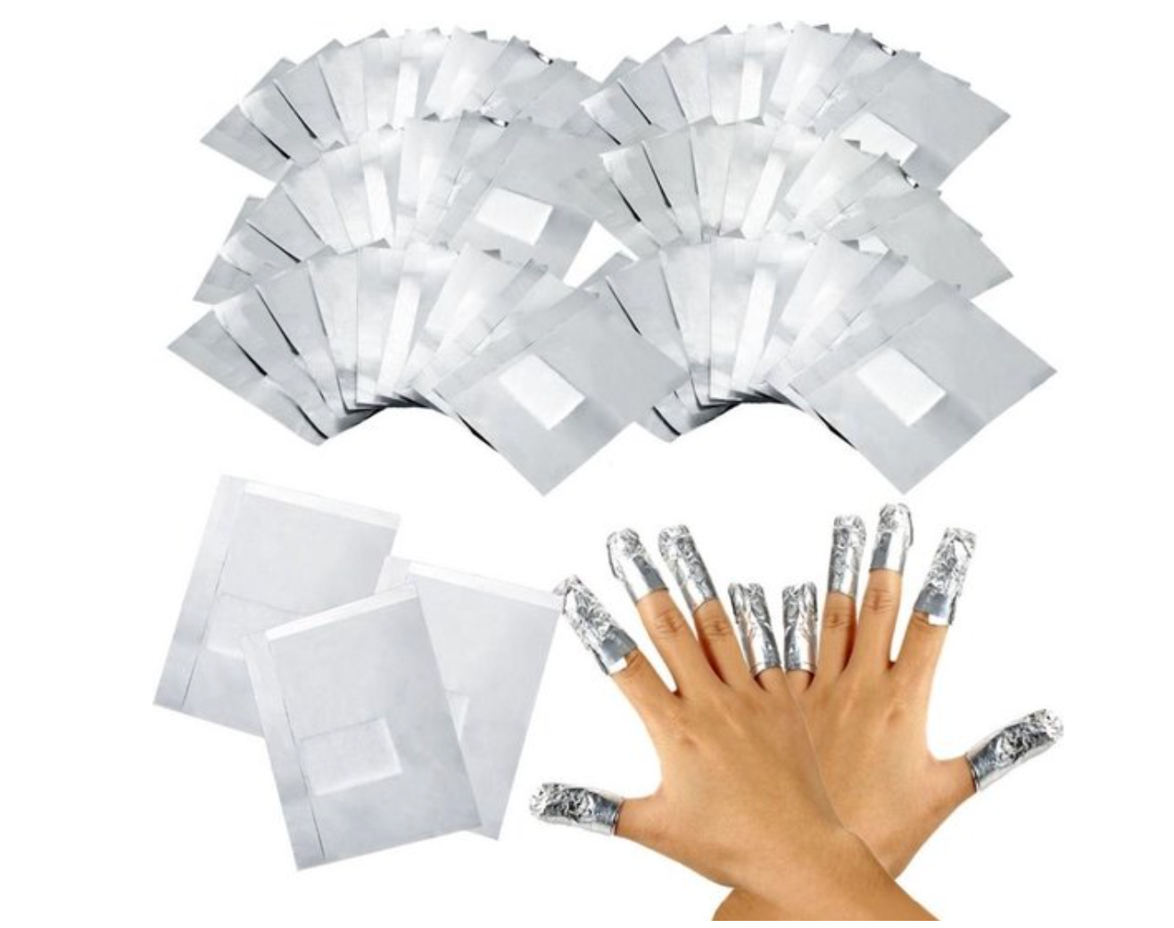 100 Stück Nagellack-Entferner Pads Aus Alufolie – Schnell & Schonend