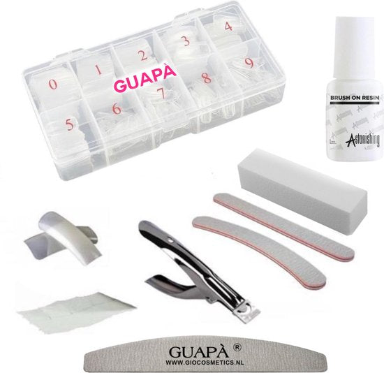 GUAPÀ® Nagelverlenging Set Uitgebreid Transparant | 100 stuks