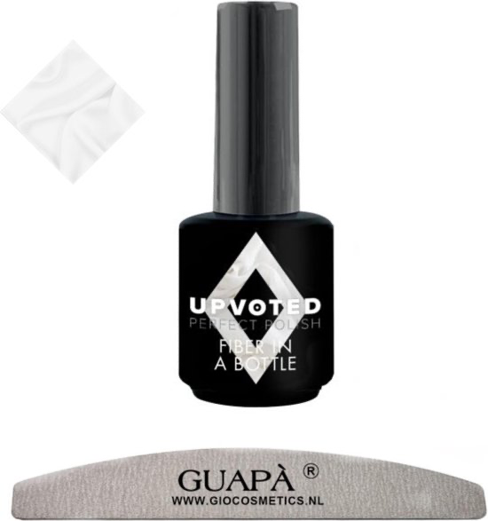 UPVOTED Nagelverharder Gel Cotton White | 15 ml