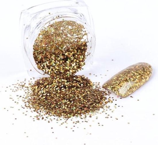 GUAPÀ® Nagel Glitter Poeder Set Easy | Goud Rosé