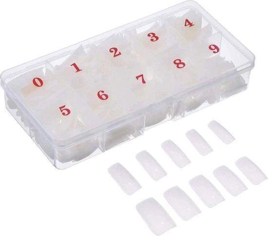 GUAPÀ® Nagel Tips Kunstnagel Set Naturel | 2 x 500 stuks
