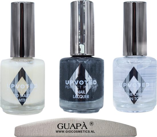 UPVOTED Nagellak set | Zwart