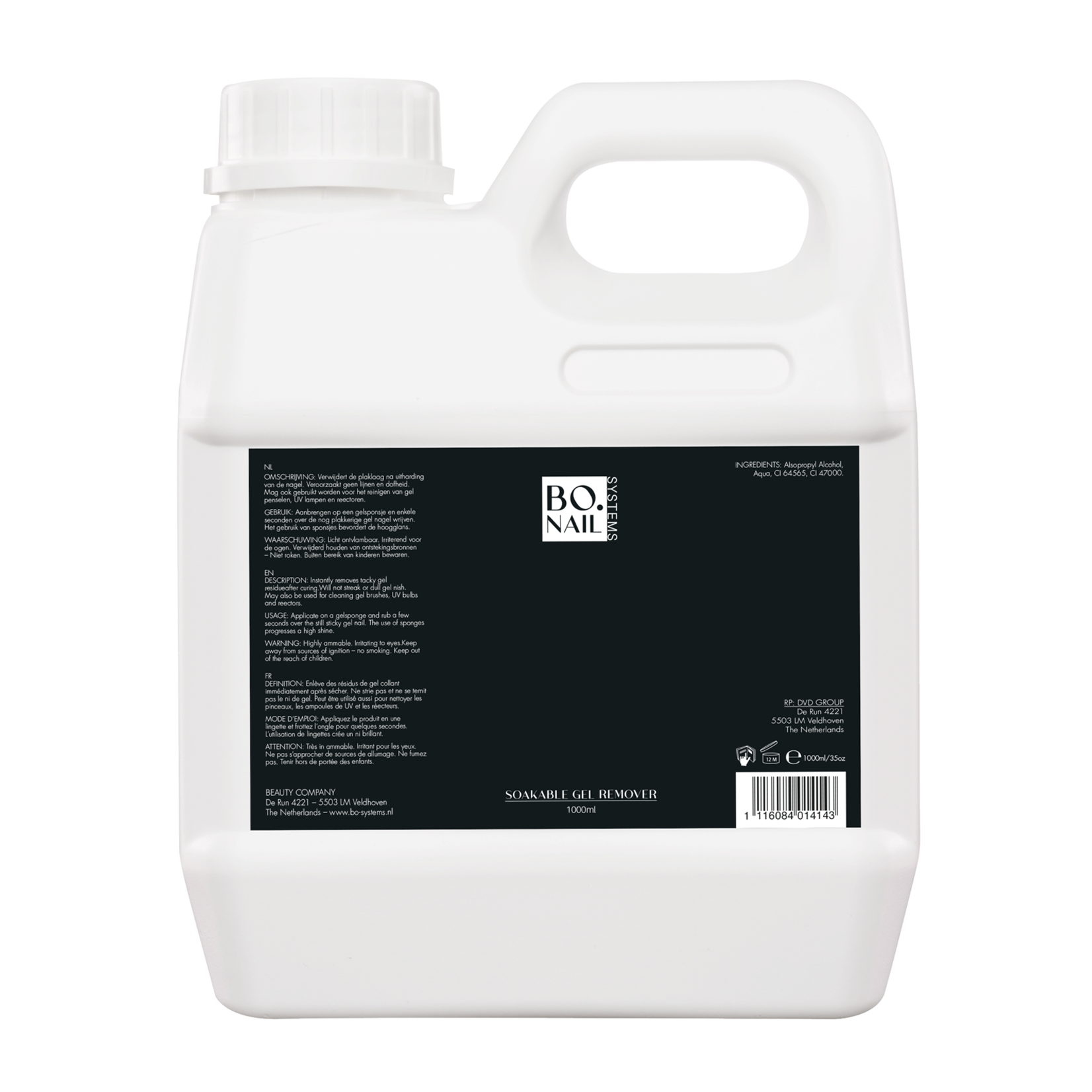 BO. NAILS Soakable Gel Remover | 1000 ml