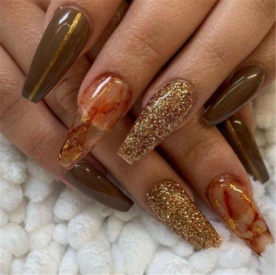 GUAPÀ® Nail Art Glitter Poeder Set | Goud Zilver