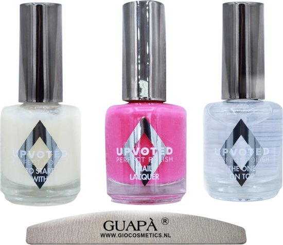 UPVOTED Nagellak set | Fuchsia Roze