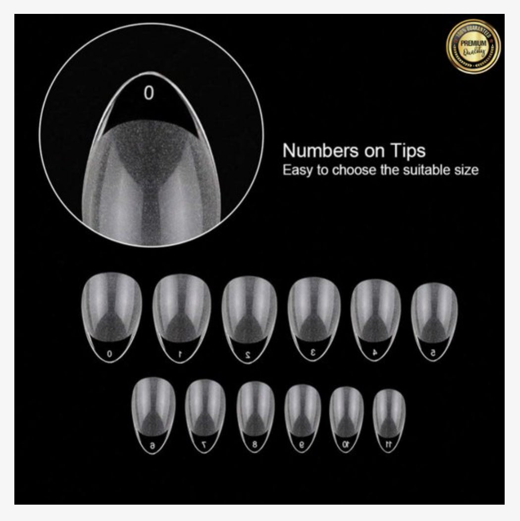 GUAPÀ® Nageltips Transparant Almond 120 pcs