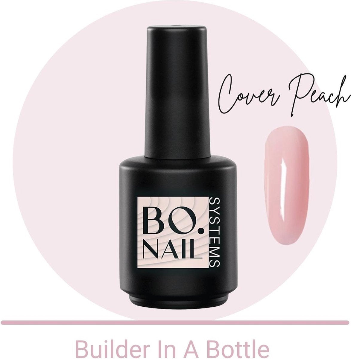 BO NAILS Brush Builder Gel Cover Peach | 15 ml