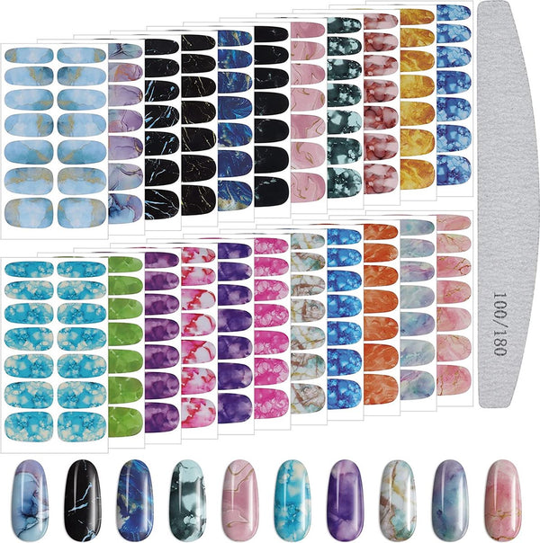 Nail Wraps Nagelstickers 22 pcs | Marmer Look