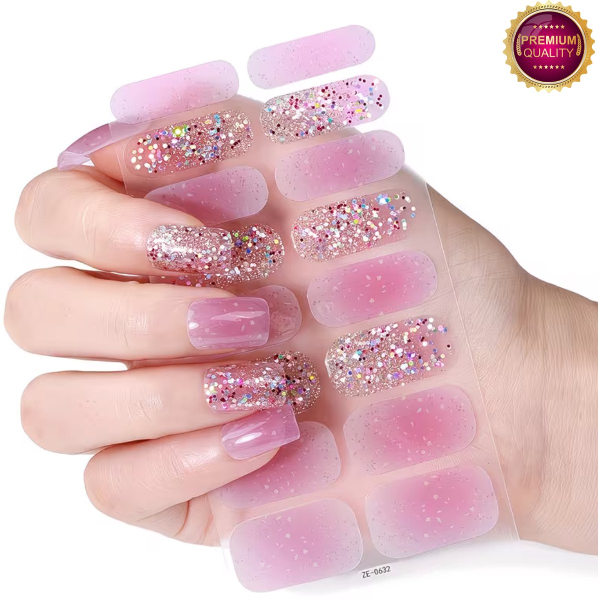 GUAPÀ® Nagelstickers & Nail wraps - 10 Vellen - Diverse kleuren Nagellak Wraps