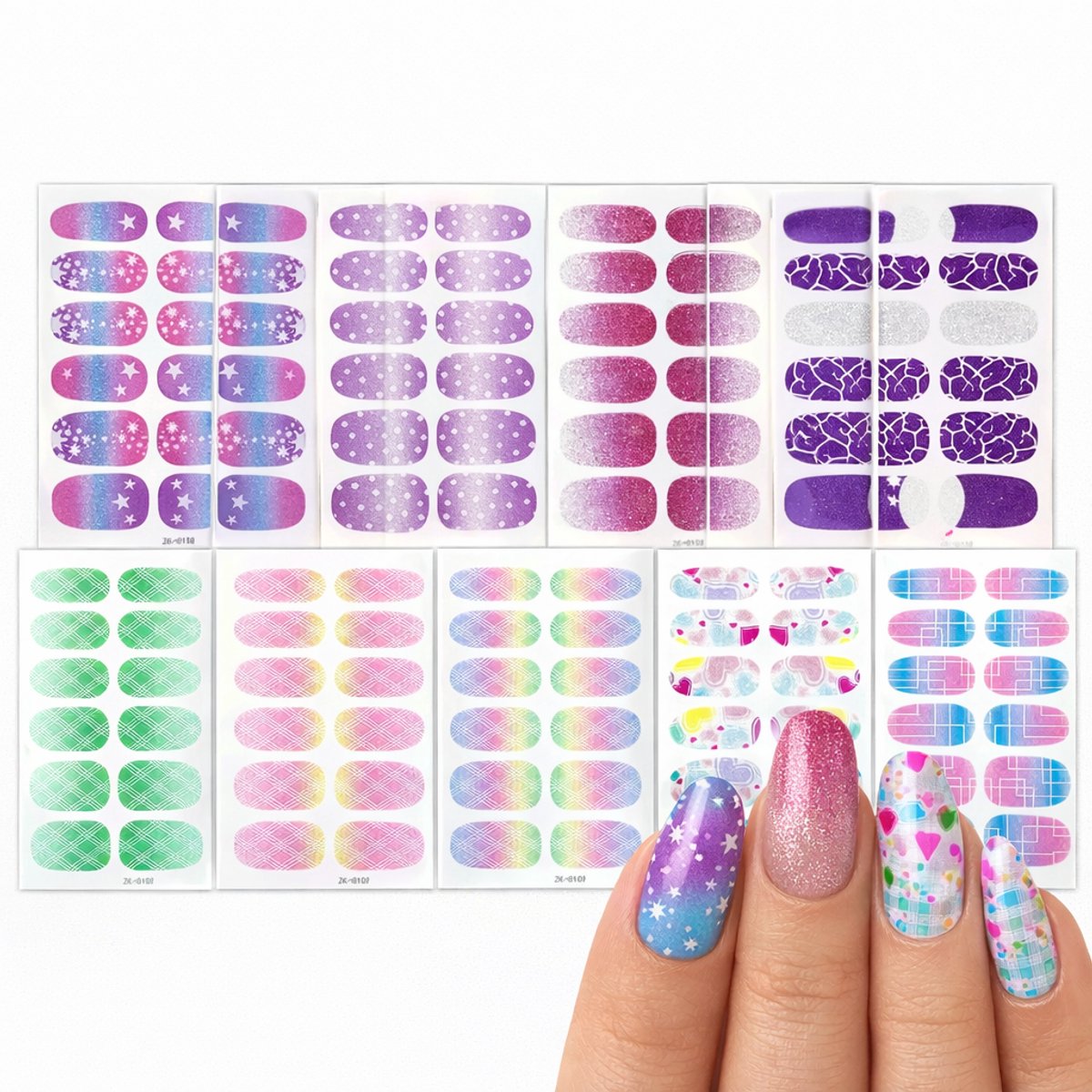 GUAPÀ® Nagelstickers & Nail wraps - 108 Pcs