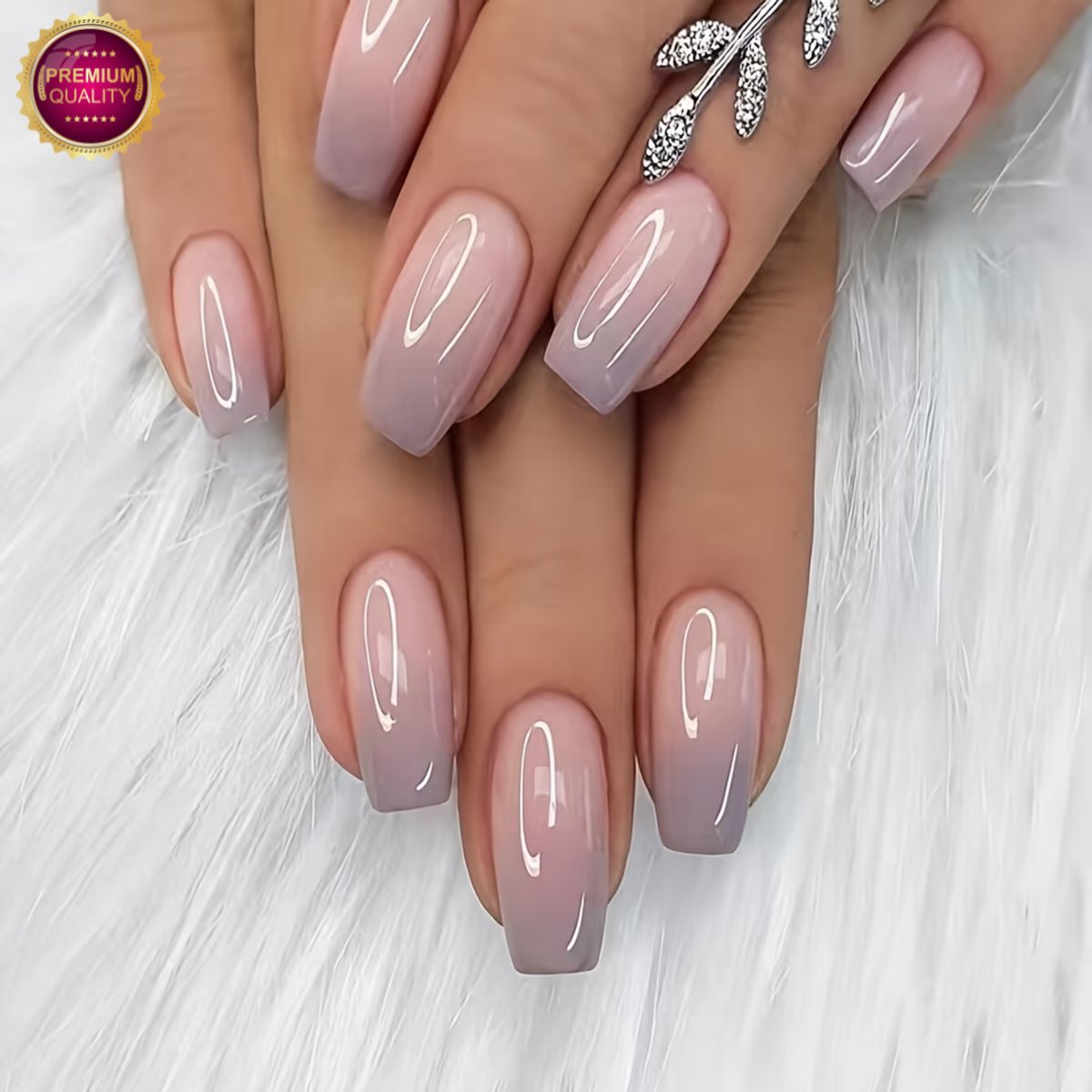 GUAPÀ® Plaknagels Nude Babyboom 24 pcs | Medium Nagels | Babyboom Pink | 24 stuks valse nagels | Press On Nails | Kunstnagels Nude Babyboom Roze 24 Valse Nagels