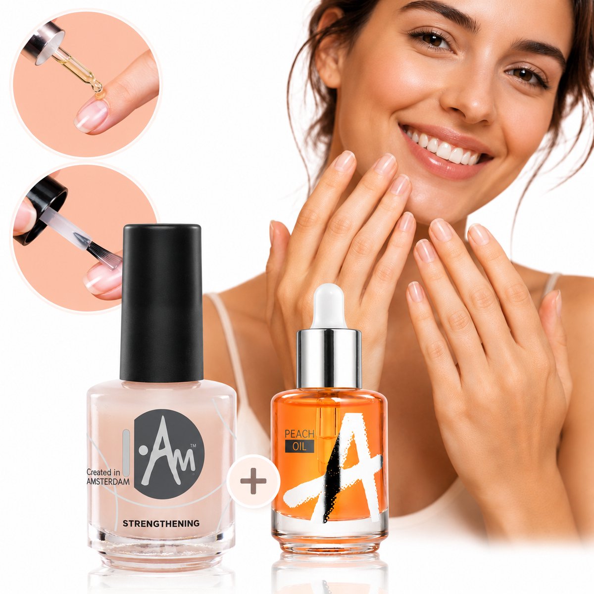 GUAPÀ® Nagelverharder met Nagelriemolie - 2 x 15 ml - Nagelversterker - Nagelolie - Nagelversterker Nagellak Nagelverzorging - Stopt splijten onmiddellijk - 15ml - Cuticle Oil - Manicure Kit - Sterke Nagels - Nagelverharder met Nagel Olie 2 x 15ml